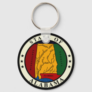 アラバマの州のシールKeychain キーホルダー