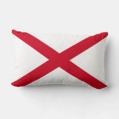 アラバマの州の旗のデザインの装飾 ランバークッション (裏面)