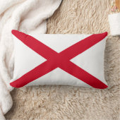 アラバマの州の旗のデザインの装飾 ランバークッション (ブランケット)