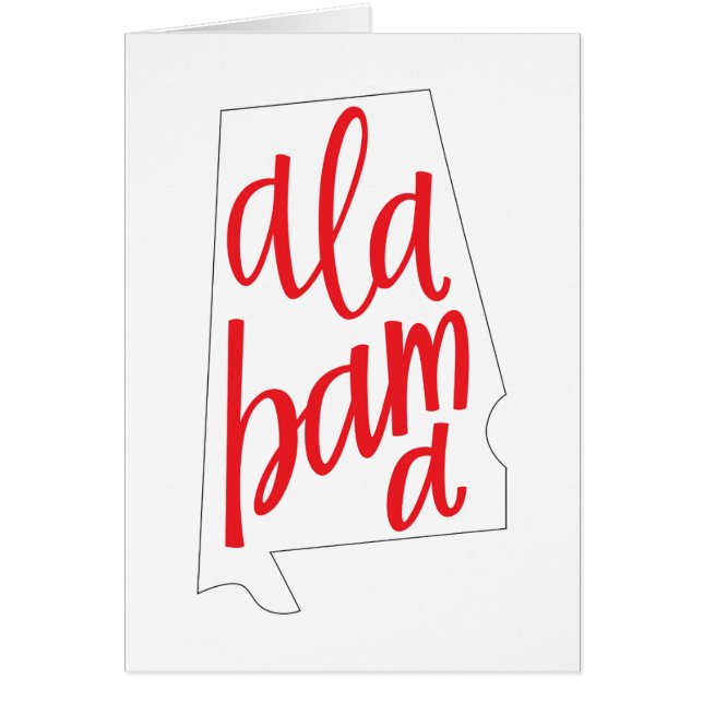 アラバマの州の輪郭 (正面)