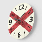 アラバマの旗 ラージ壁時計 (傾斜)