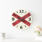 アラバマの旗 ラージ壁時計 (ホーム)