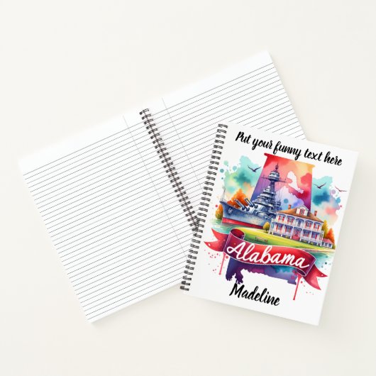 アラバマの歴史と風景を発見 ノートブック (内部)