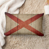 アラバマの険しい旗 ランバークッション (ブランケット)