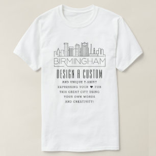 アラバマをテーマにしカスタムたバーミンガムを作成 Tシャツ