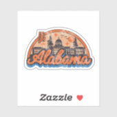 アラバマアルオールドヴィンテージ旅行記念品 シール (シート)