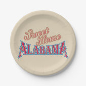 アラバマイズホーム ペーパープレート (正面)
