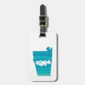 アラバマウェーブ魚釣り ラゲッジタグ (正面縦)