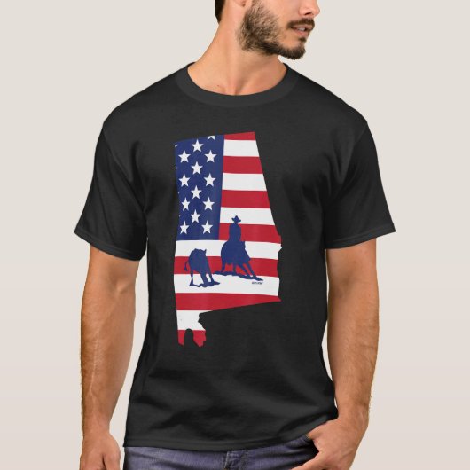 アラバマカッティングホースアメリカ Tシャツ (正面)
