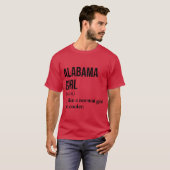 アラバマガール定義アラバマ Tシャツ (正面フル)