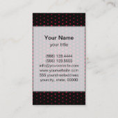 アラバマクリムゾンテクノドモダンットブラック 名刺 (裏面)