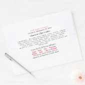 アラバマコテージローラベルホームベーカリーラベル 楕円形シール (封筒)