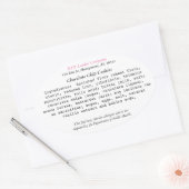 アラバマコテージローラベルホームベーカリー 楕円形シール (封筒)