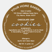 アラバマコテージ食品ラベルベーカリー包装 ラウンドシール (正面)