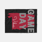 アラバマサッカーテールゲートゲームデイビベス秋 フリースブランケット (正面(横))