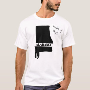 アラバマスプリットモノグラムUS州 Tシャツ