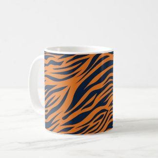 アラバマタイガーオレンジとブルー コーヒーマグカップ