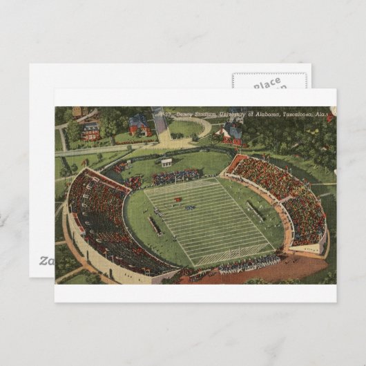 アラバマデニースタジアムヴィンテージはがき ポストカード (正面/裏面)