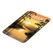 アラバマトラベルアートヴィンテージ マグネット (左側)