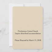 アラバマハートオブディキシー結婚式招待状 招待状 (裏面)