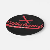 アラバマハートオブディキシー ペーパープレート (アングル)