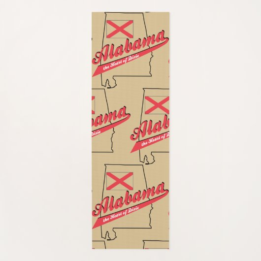 アラバマハートオブディキシー ヨガマット (正面)