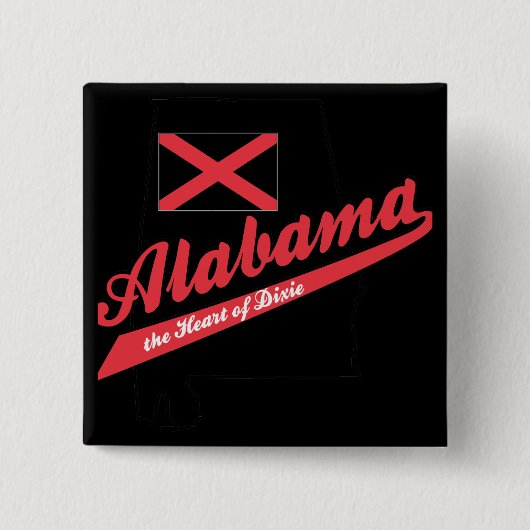 アラバマハートオブディキシー 缶バッジ (正面)