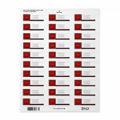 アラバマハートマップカスタム差出人住所ラベル ラベル (フルシート)