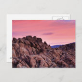 アラバマヒルズの日の出 ポストカード (正面/裏面)