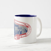 アラバマヒルズ登山カラビナー ツートーンマグカップ (正面右)