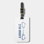 アラバマヒルズ登山クイックドロー ラゲッジタグ (正面縦)