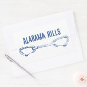 アラバマヒルズ登山クイックドロー 長方形シール (封筒)