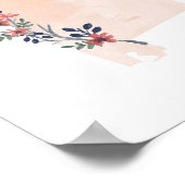 アラバマフローラウォーターカラー州 ポスター (角)