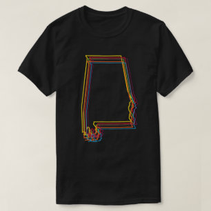 アラバマプライドぼやけ Tシャツ