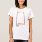 アラバマプライドぼやけ Tシャツ (正面)