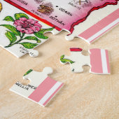 アラバマポストカードマップジグソーパズル ジグソーパズル (側面)