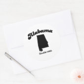 アラバマモットダブルワイド ラウンドシール (封筒)