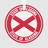 アラバマラウンドエンブレム オーナメント (裏面)
