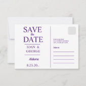 アラバマレター ヴィンテージ ポストカード (裏面)