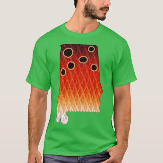 アラバマレディフィッシュカラーレッドドラムインスパイアカラーパット Tシャツ