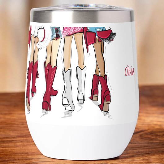 アラバマレディースカウボーイブーツクリムゾンカスタムファッション