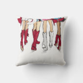 アラバマレディースカウボーイブーツハズクリムゾン クッション (裏面)