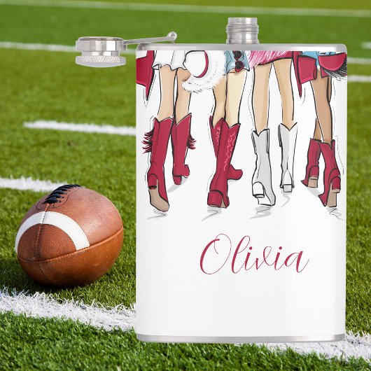 アラバマレディースカウボーイブーツハズクリムゾン フラスク