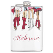 アラバマレディースカウボーイブーツハズクリムゾン フラスク (正面)