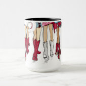 アラバマレディースカウボーイブーツハズクリムゾン マグカップ (中央)