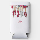 アラバマレディースカウボーイブーツハットカスタムファッション スリム缶クーラー (裏面)