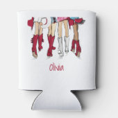 アラバマレディースカウボーイブーツハットカスタムファッション 缶クーラー (裏面)