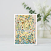 アラバマヴィンテージの地図 ポストカード (スタンド正面)