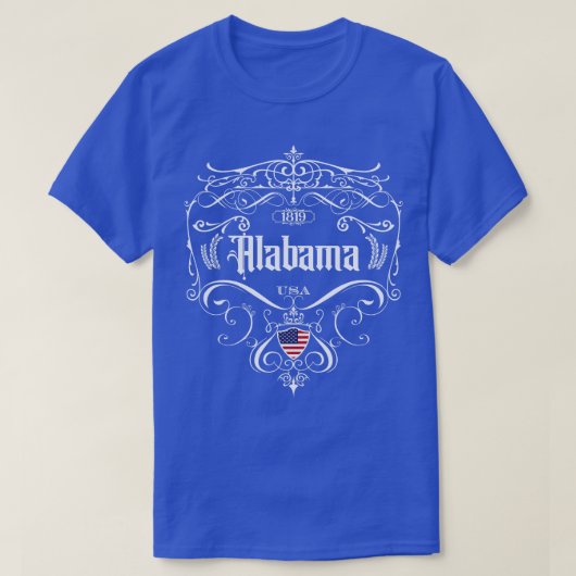 アラバマヴィンテージデザイン Tシャツ (デザイン正面)