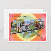 アラバマヴィンテージ大文字葉書 ポストカード (正面/裏面)